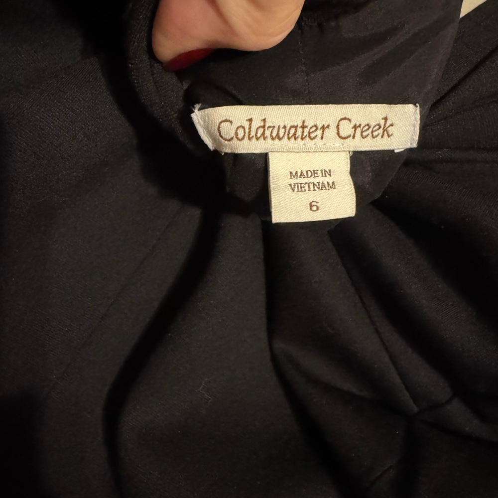 Coldwater Creek Black Jacket Size: 6 #U - Picture 10 of 10